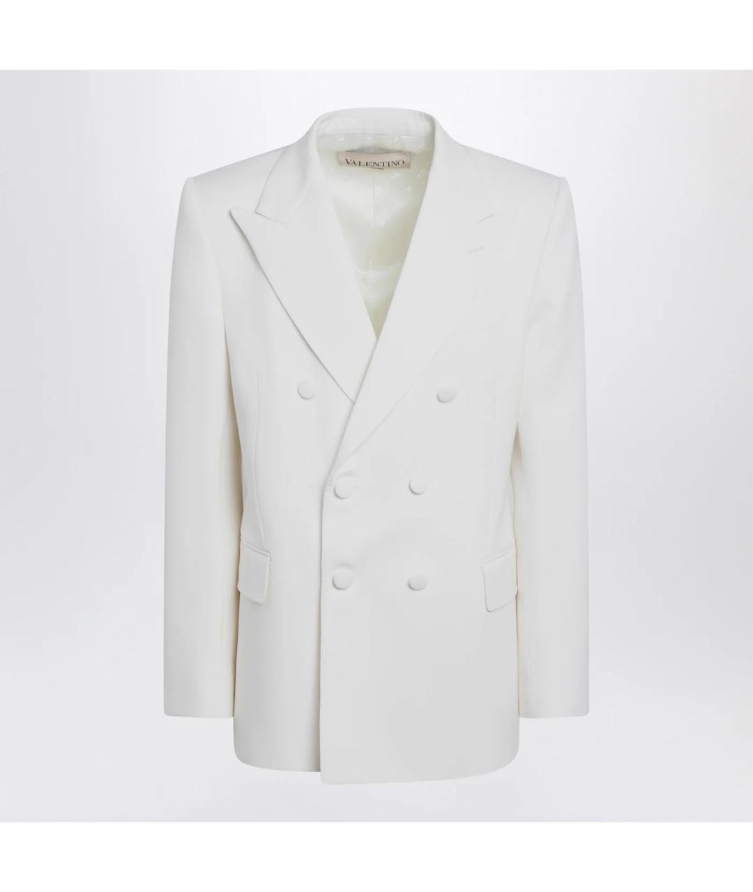 VALENTINO Белый шерстяной пиджак, фото 3