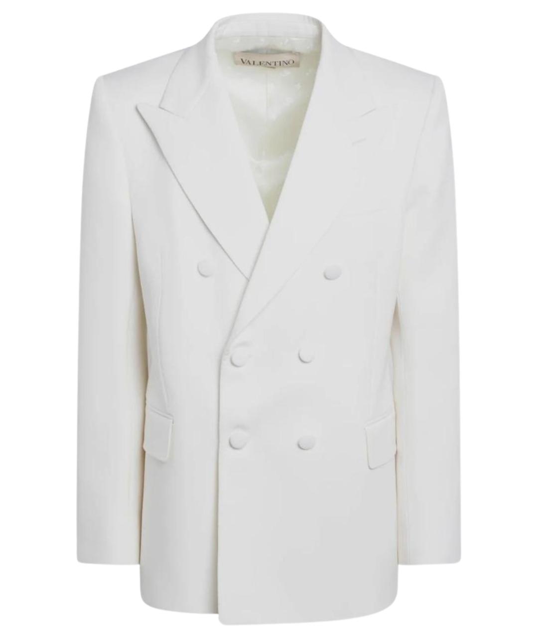 VALENTINO Белый шерстяной пиджак, фото 1