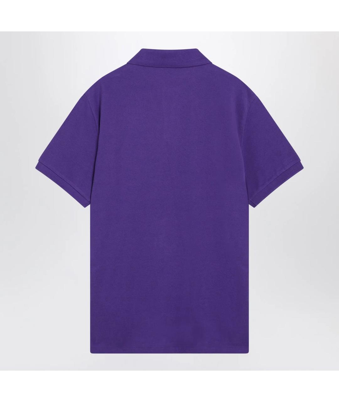 POLO RALPH LAUREN Фиолетовое хлопковое поло с коротким рукавом, фото 2