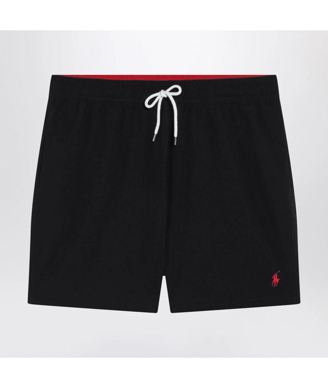 POLO RALPH LAUREN Черные полиэстеровые шорты, фото 3