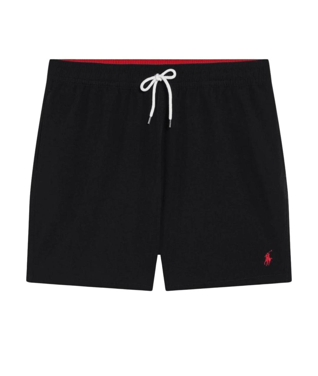 POLO RALPH LAUREN Черные полиэстеровые шорты, фото 1