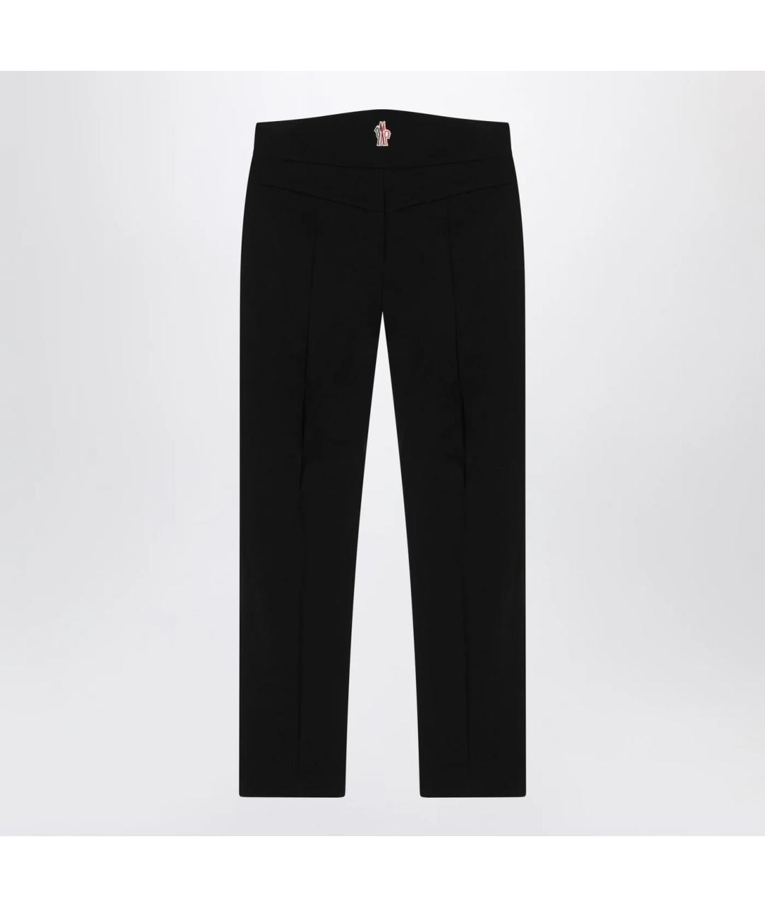 MONCLER GRENOBLE Черные прямые брюки, фото 2