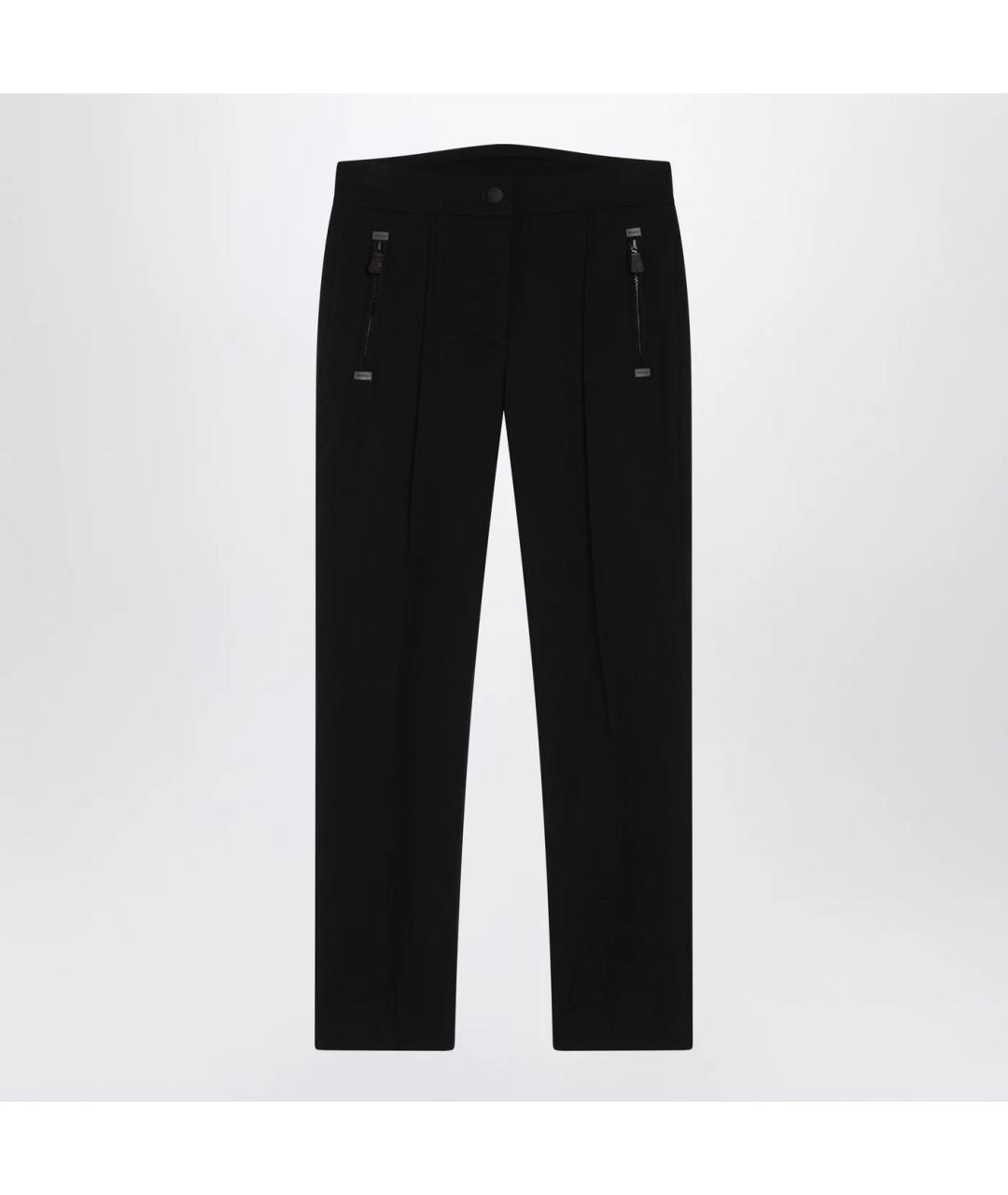 MONCLER GRENOBLE Черные прямые брюки, фото 3
