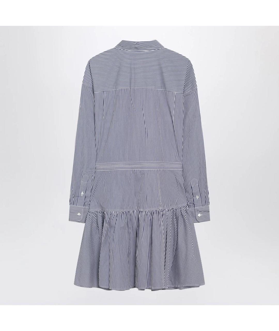 POLO RALPH LAUREN Синее хлопковое повседневное платье, фото 2