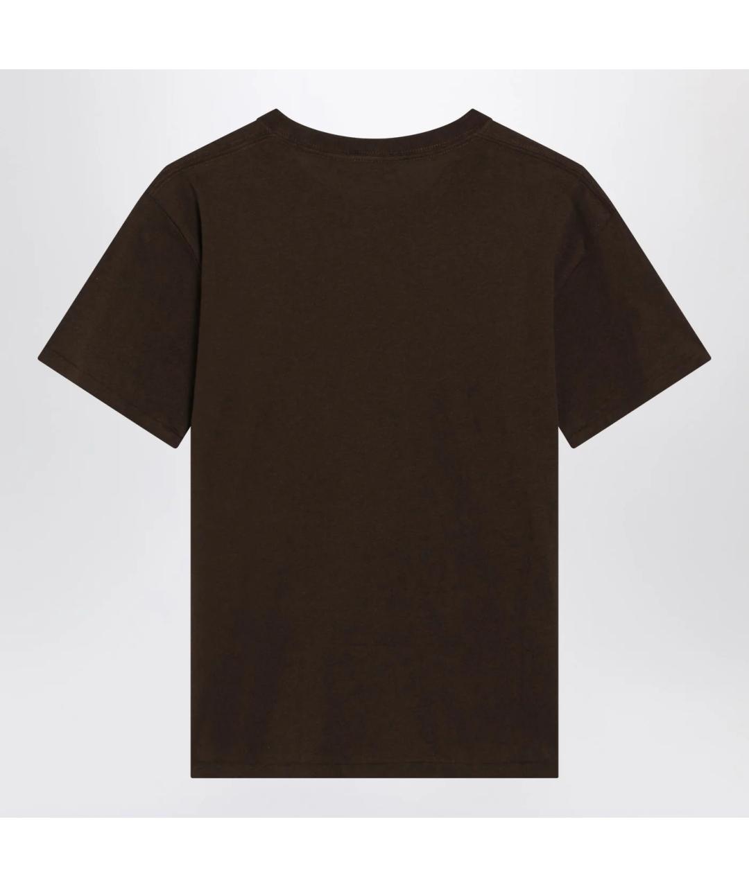 POLO RALPH LAUREN Коричневая хлопковая футболка, фото 2