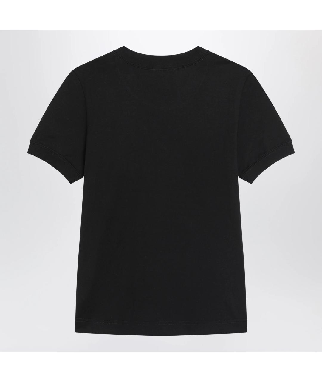 DOLCE&GABBANA Черная хлопковая футболка, фото 2