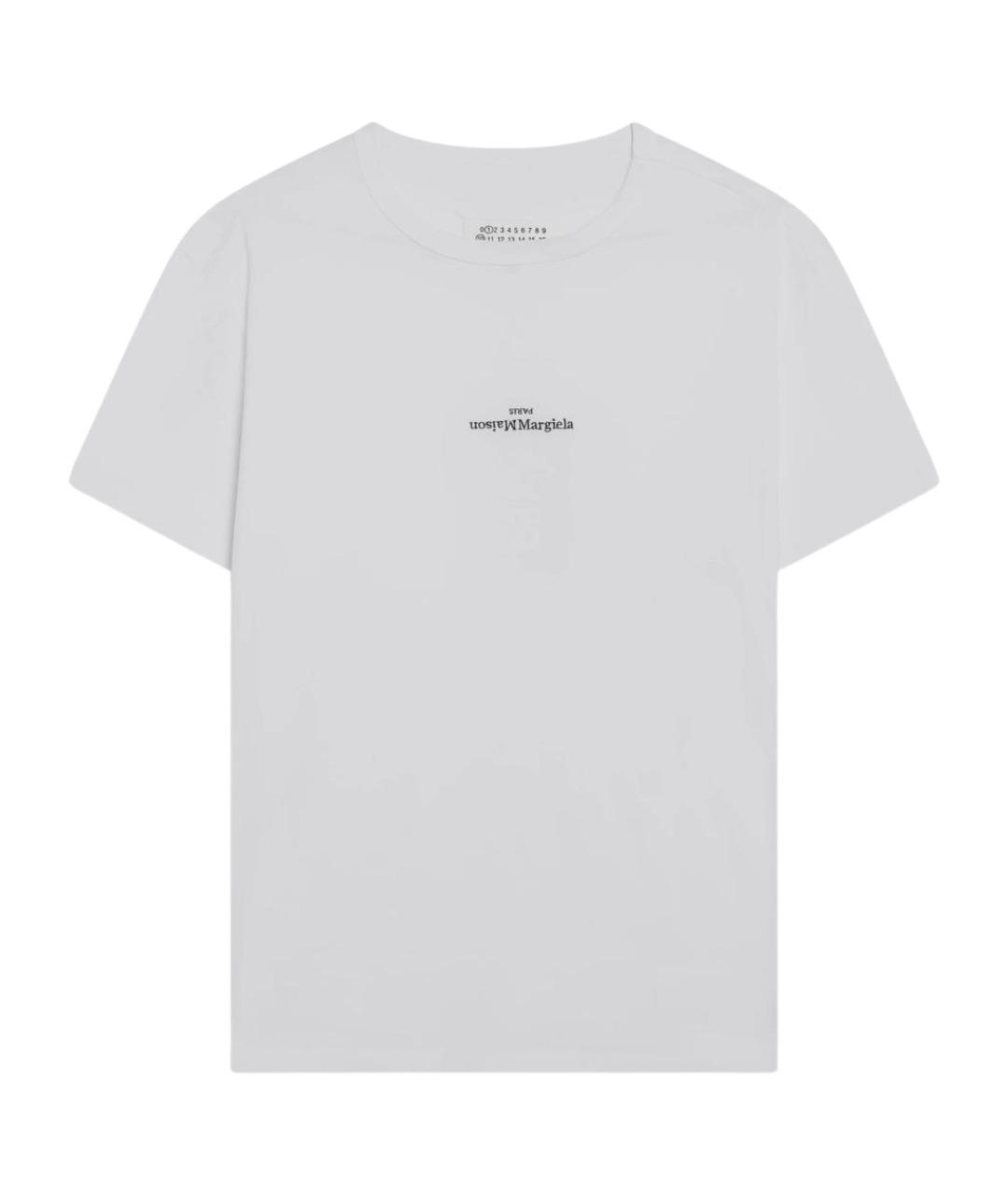 MAISON MARGIELA Белая хлопковая футболка, фото 1