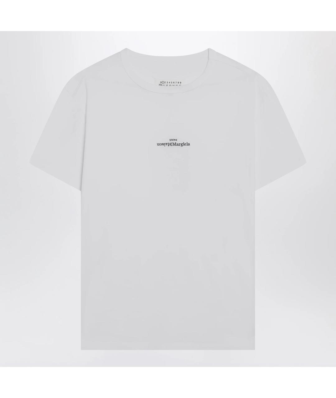 MAISON MARGIELA Белая хлопковая футболка, фото 3
