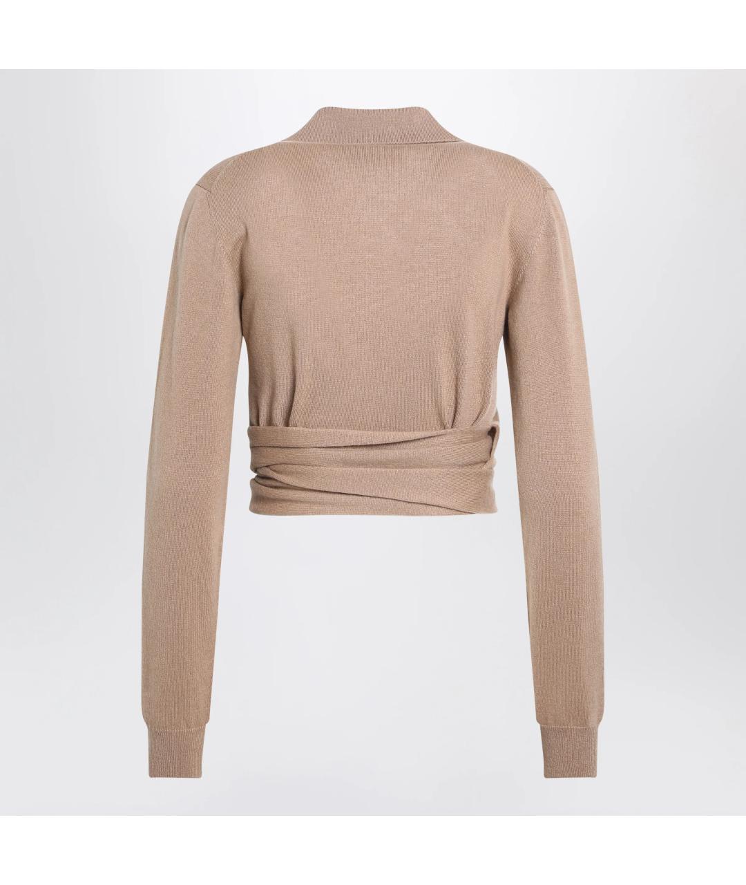 DOLCE&GABBANA Бежевый кашемировый кардиган, фото 2