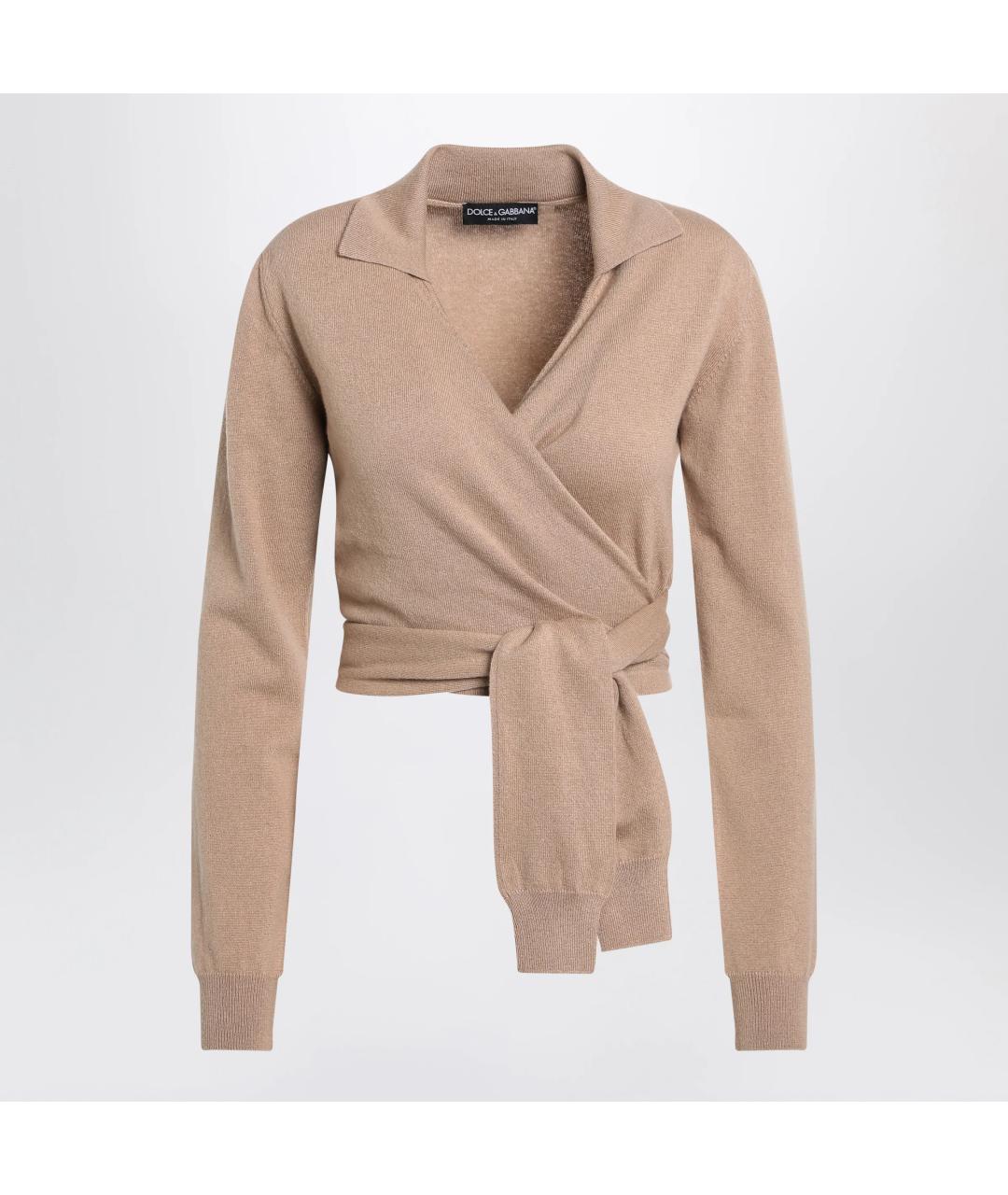 DOLCE&GABBANA Бежевый кашемировый кардиган, фото 3