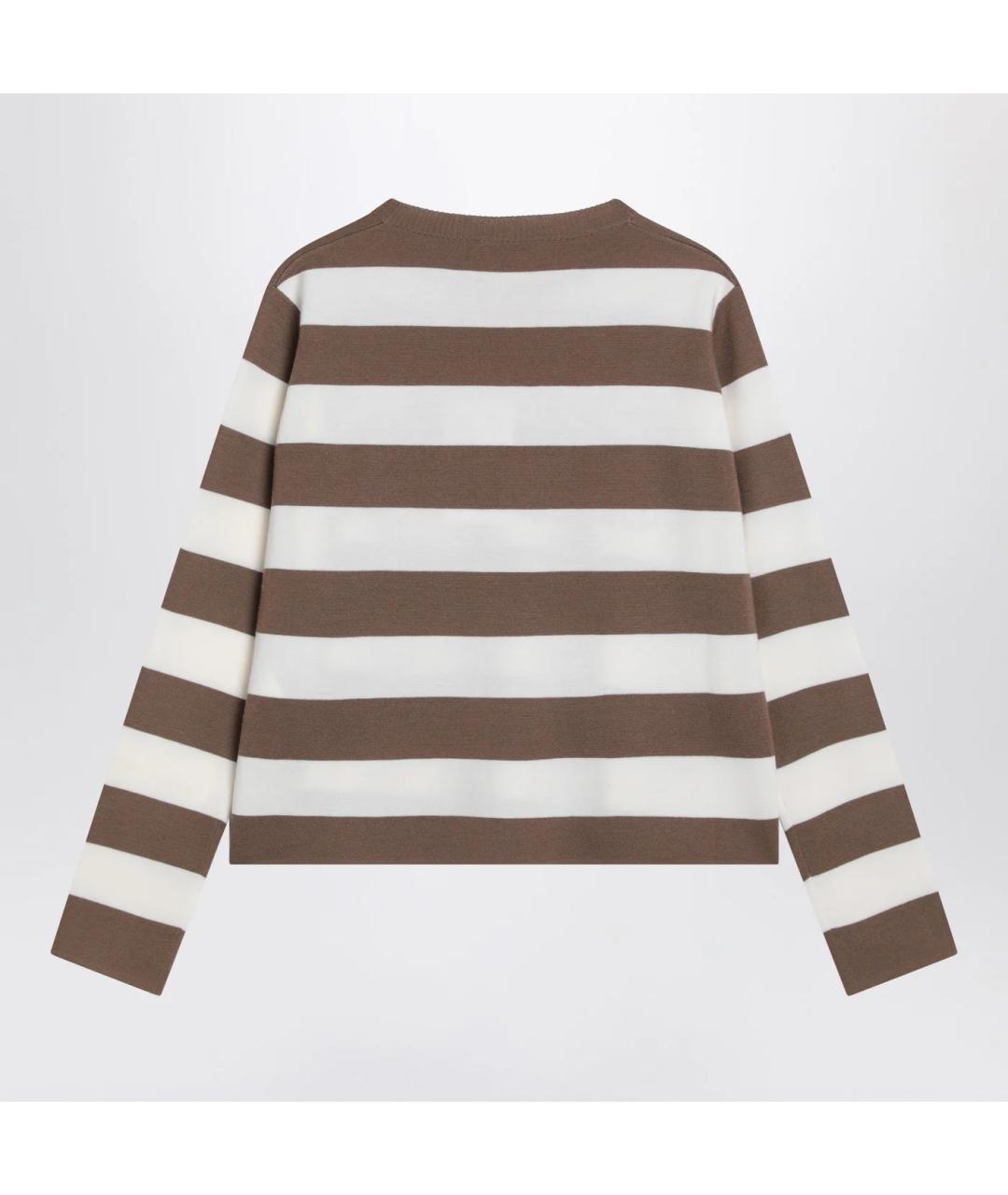 MAX MARA Коричневый шерстяной джемпер / свитер, фото 2