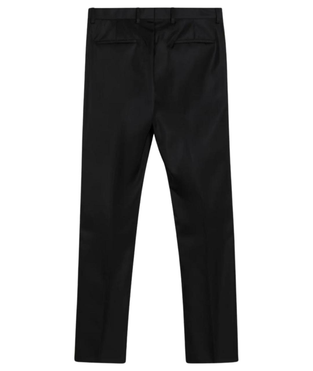PRADA Черные полиамидовые повседневные брюки, фото 2