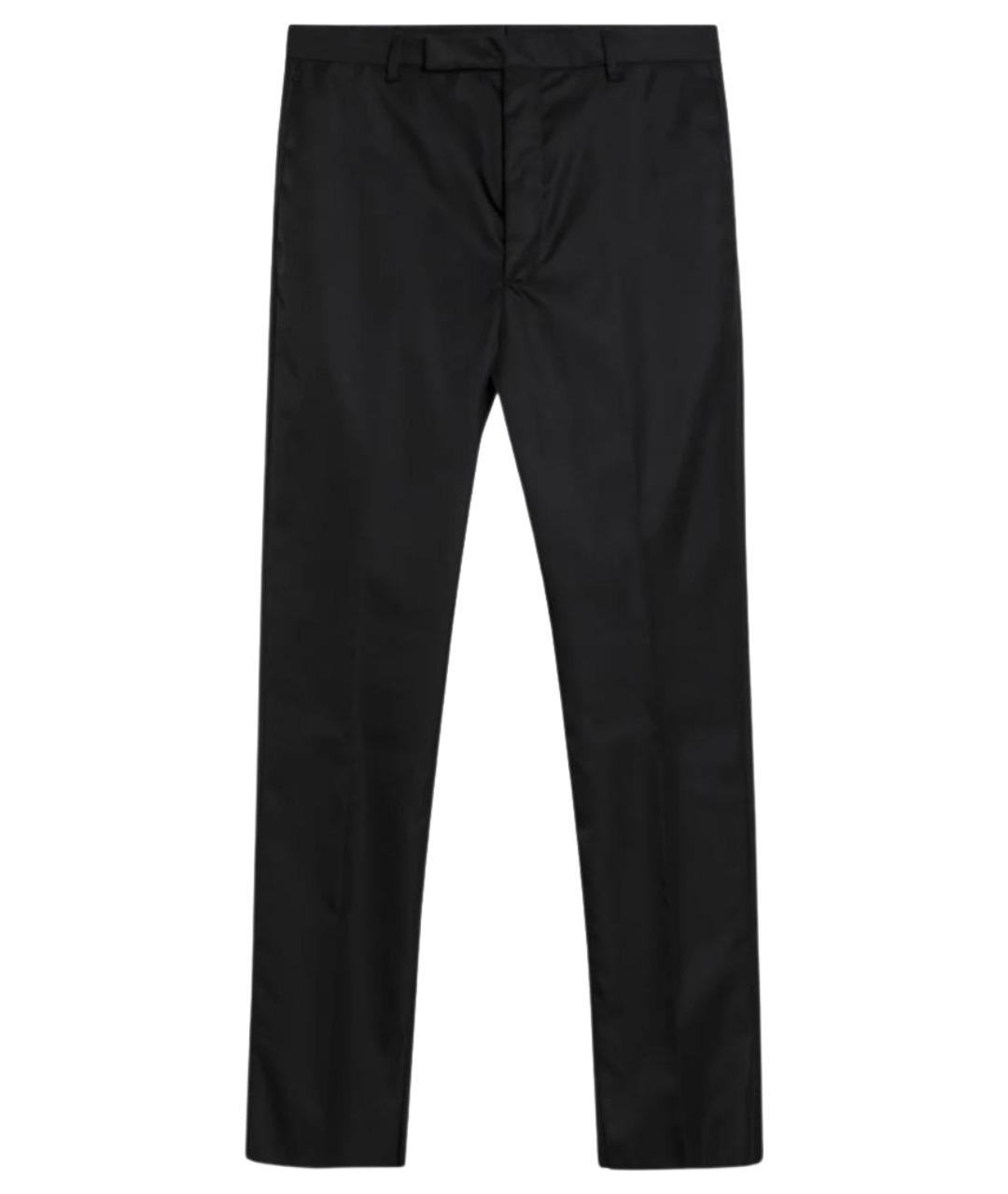 PRADA Черные полиамидовые повседневные брюки, фото 1