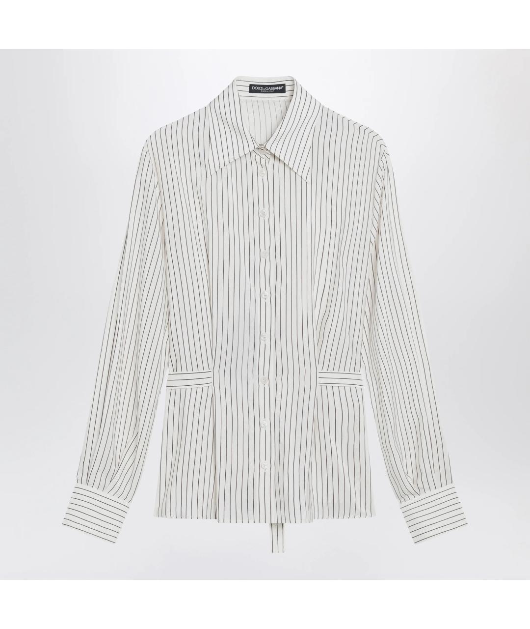 DOLCE&GABBANA Белая хлопковая рубашка, фото 3