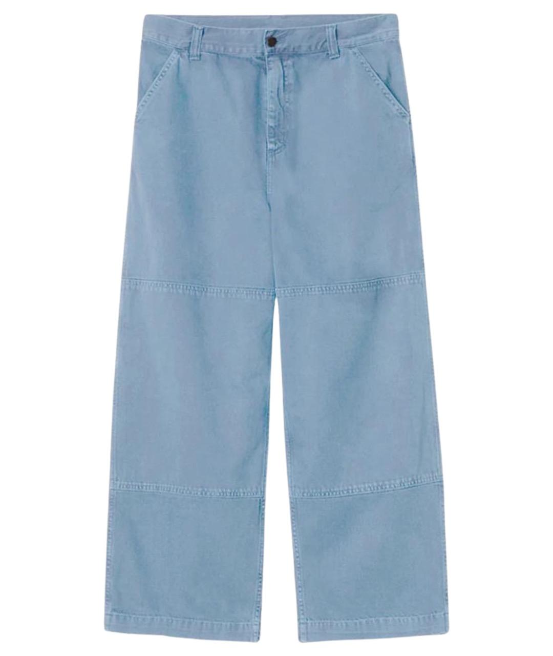 CARHARTT WIP Синие хлопковые повседневные брюки, фото 1