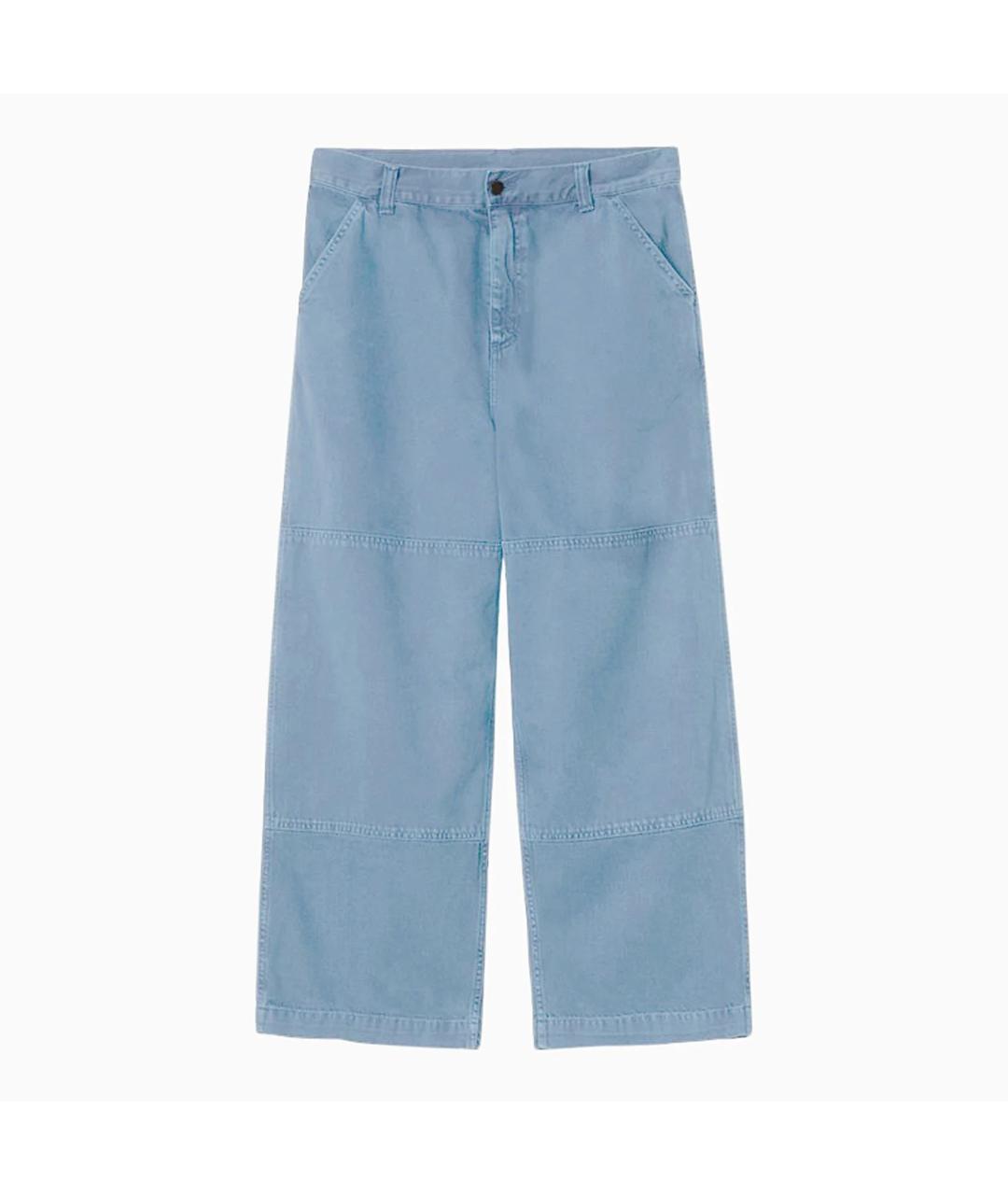 CARHARTT WIP Синие хлопковые повседневные брюки, фото 3