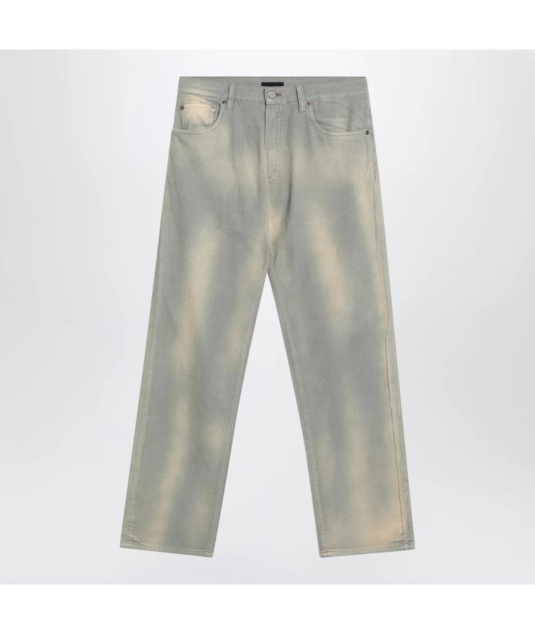 PRADA Голубые хлопковые прямые джинсы, фото 3