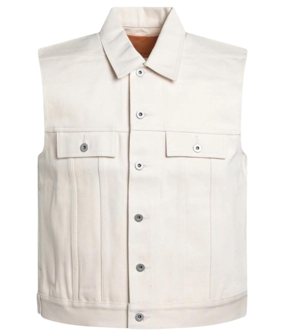 RICK OWENS DRKSHDW Белый деним жилет, фото 1