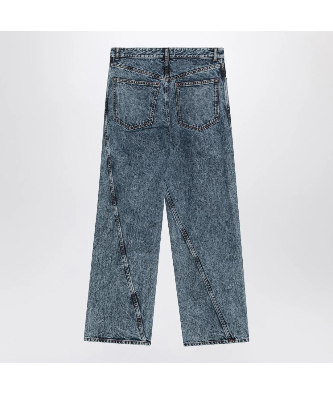 ALAIA Синие хлопковые прямые джинсы, фото 2