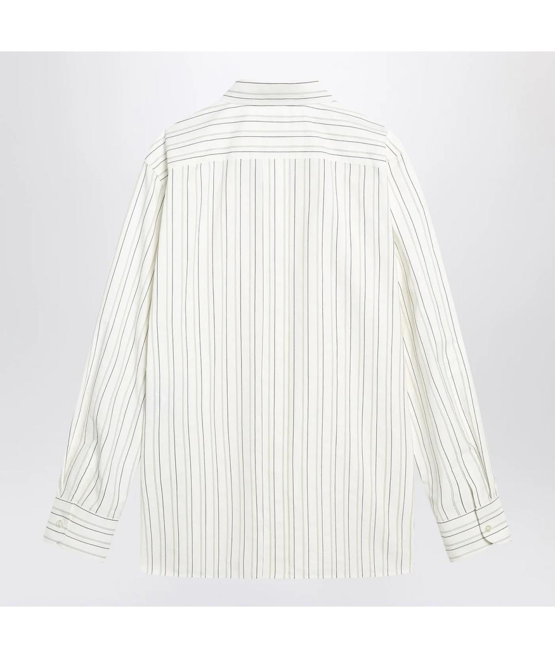 SAINT LAURENT Белая хлопковая кэжуал рубашка, фото 2