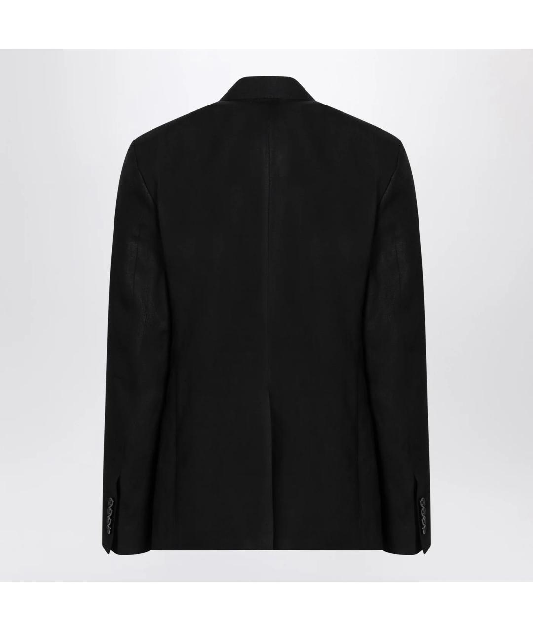 DOLCE&GABBANA Черный льняной пиджак, фото 2
