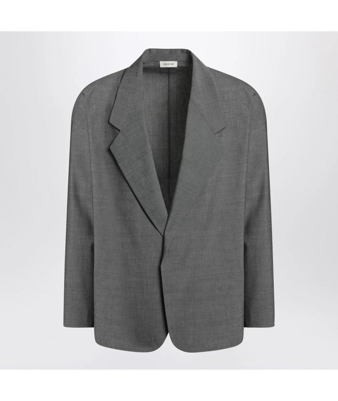 FEAR OF GOD Серая хлопковая куртка, фото 3