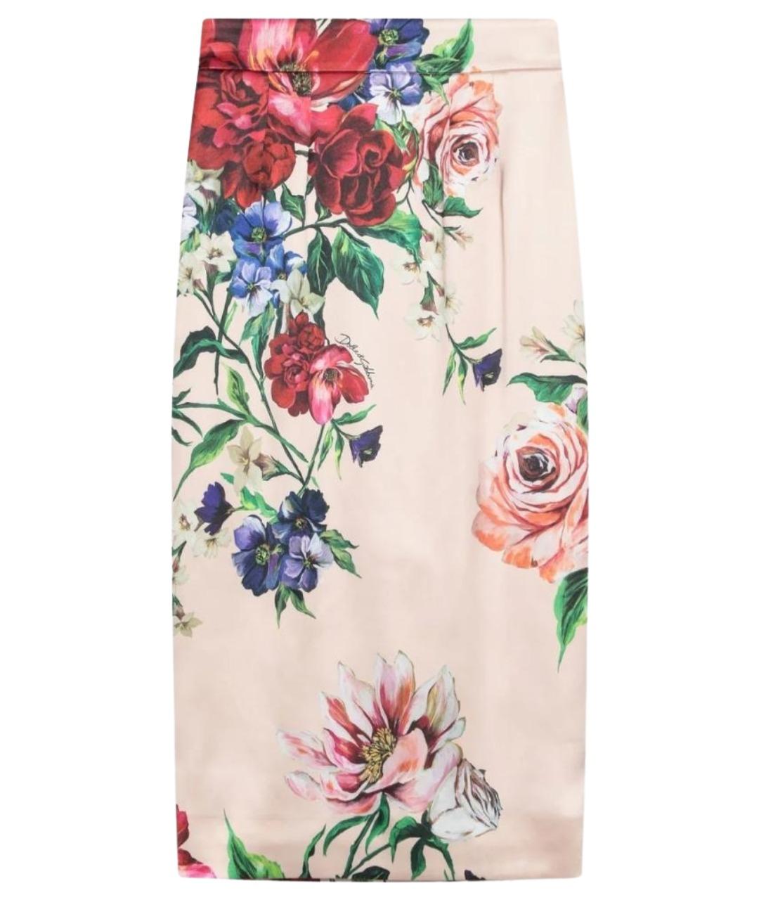 DOLCE&GABBANA Мульти вискозная юбка миди, фото 1