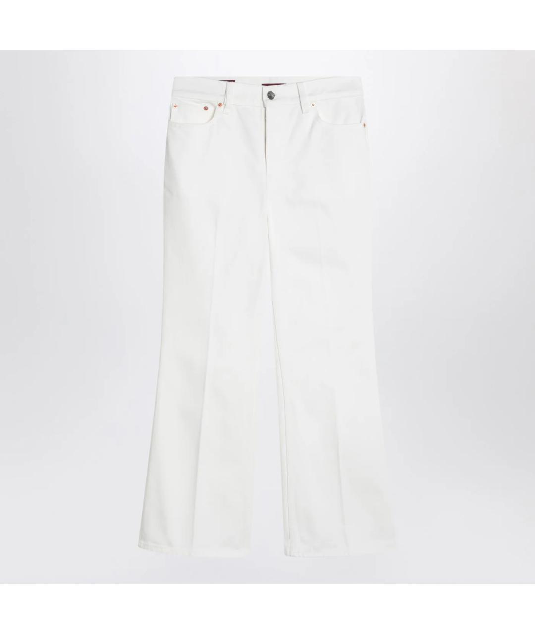 GUCCI Белые деним прямые брюки, фото 3