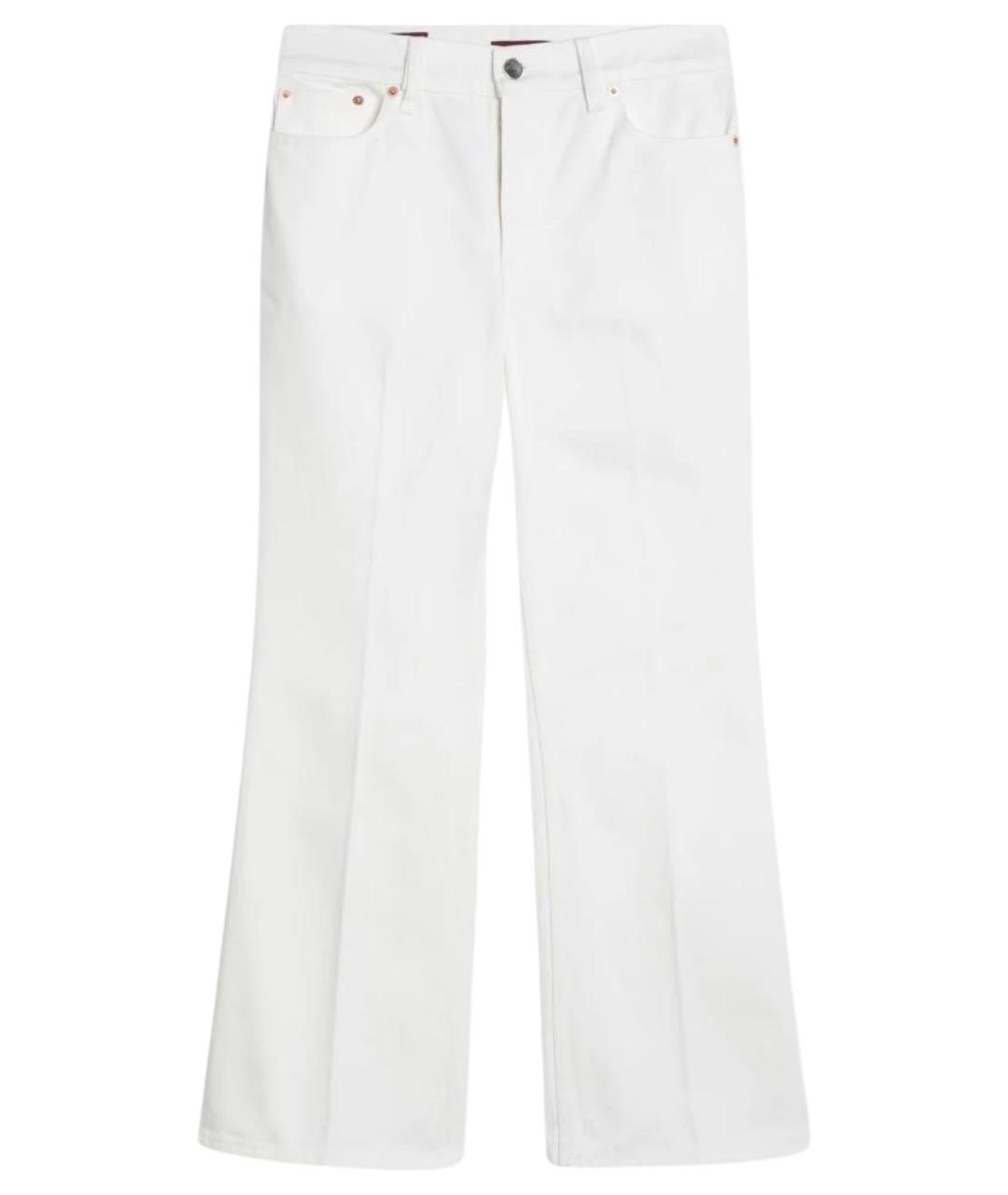 GUCCI Белые деним прямые брюки, фото 1