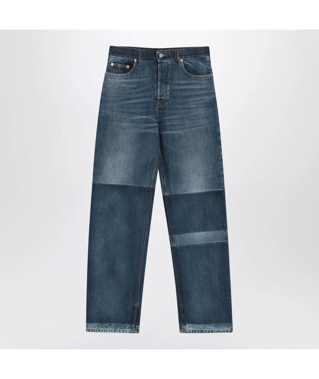 GUCCI Синие хлопковые прямые джинсы, фото 3