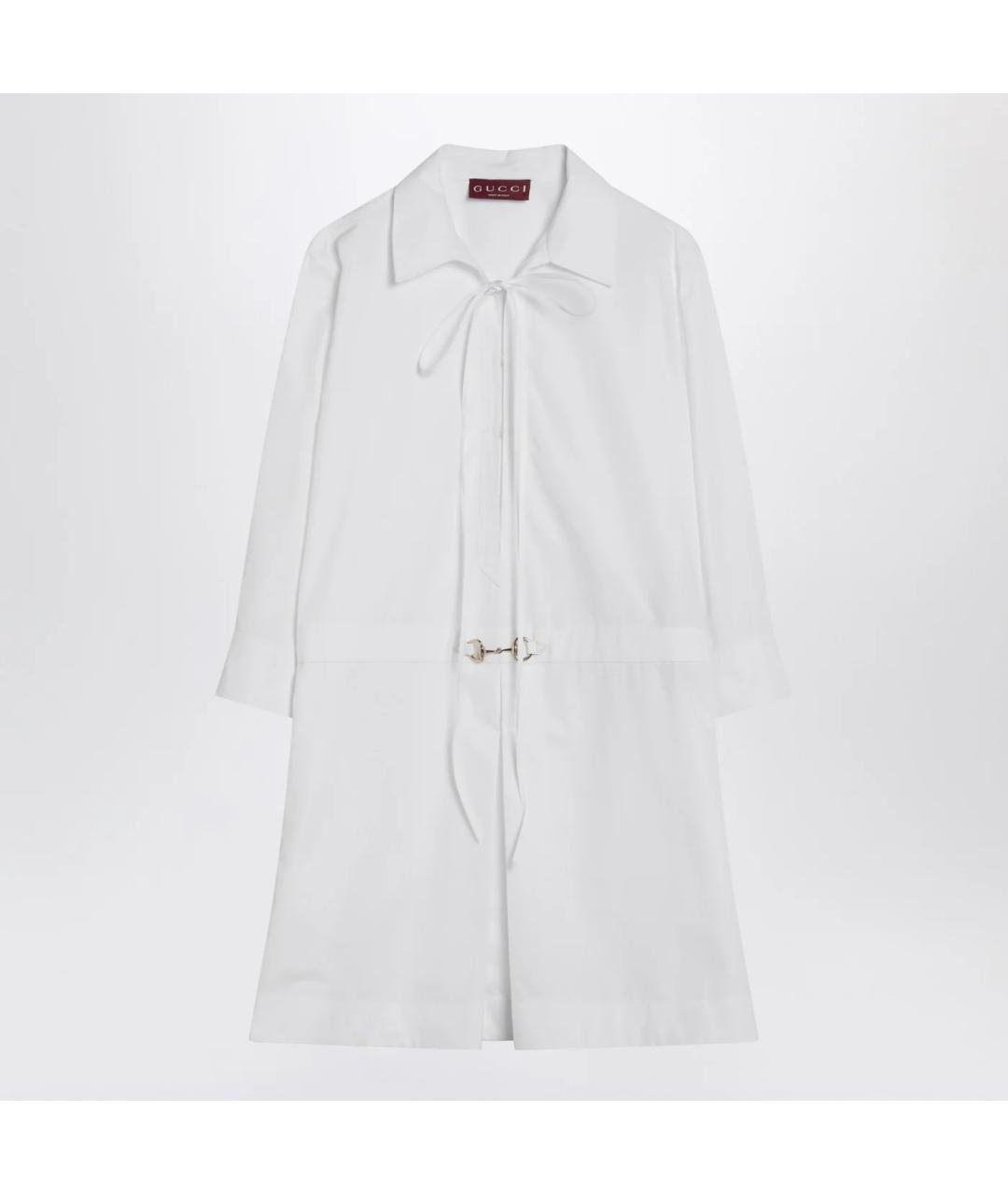 GUCCI Белое хлопковое повседневное платье, фото 3