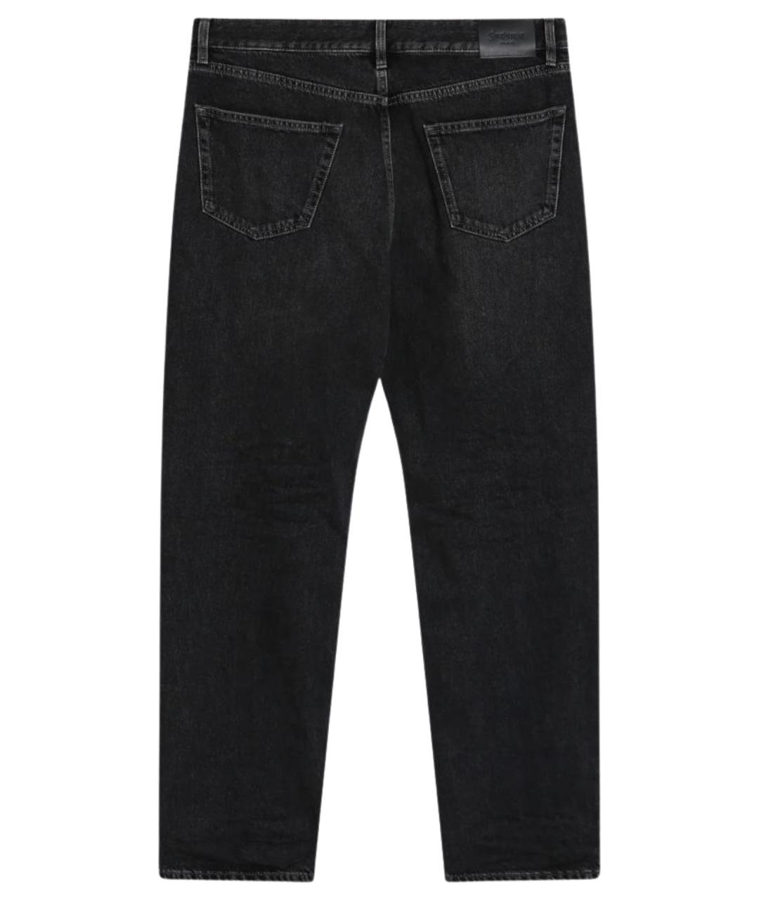 SAINT LAURENT Черные хлопковые брюки чинос, фото 2