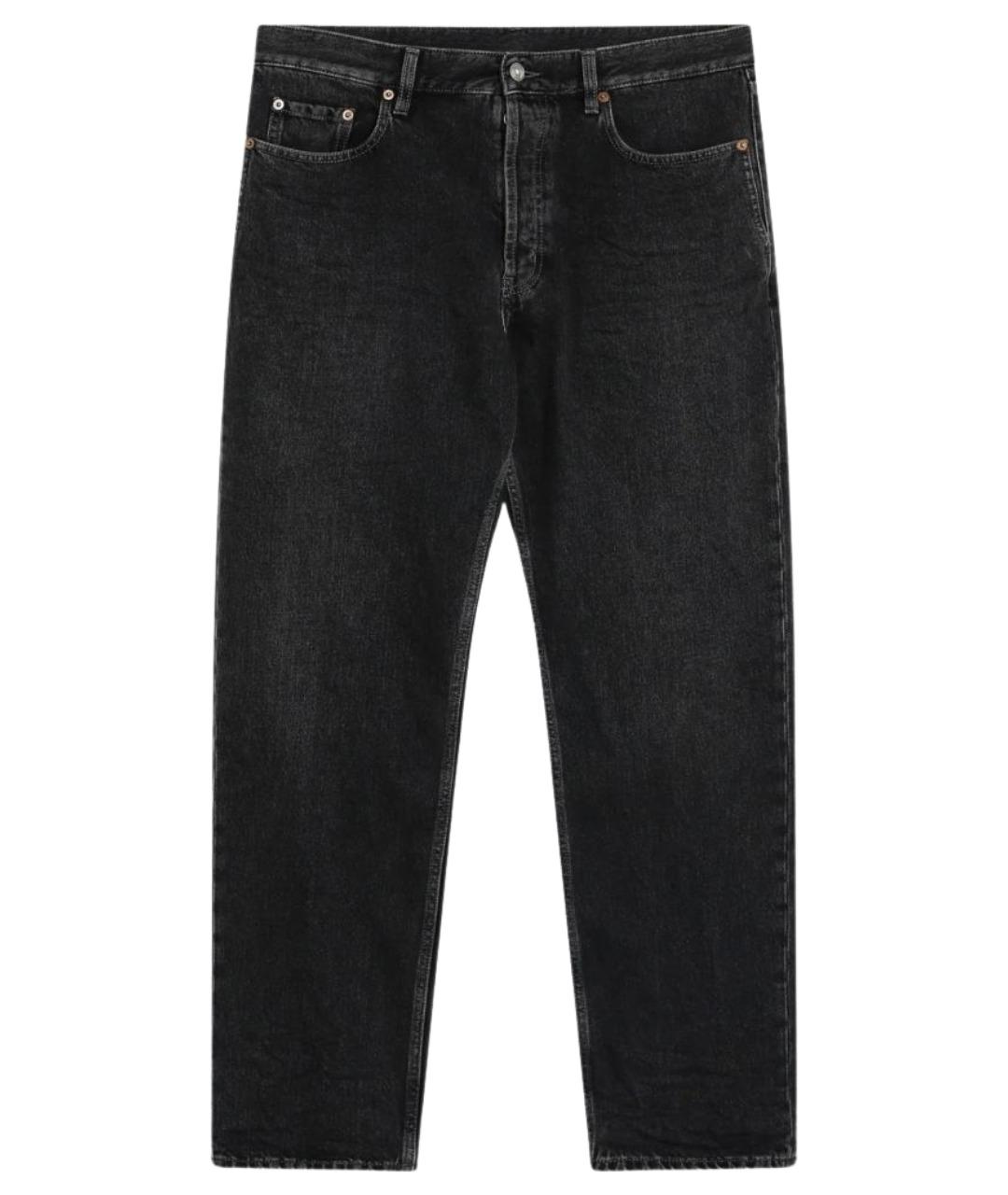 SAINT LAURENT Черные хлопковые брюки чинос, фото 1