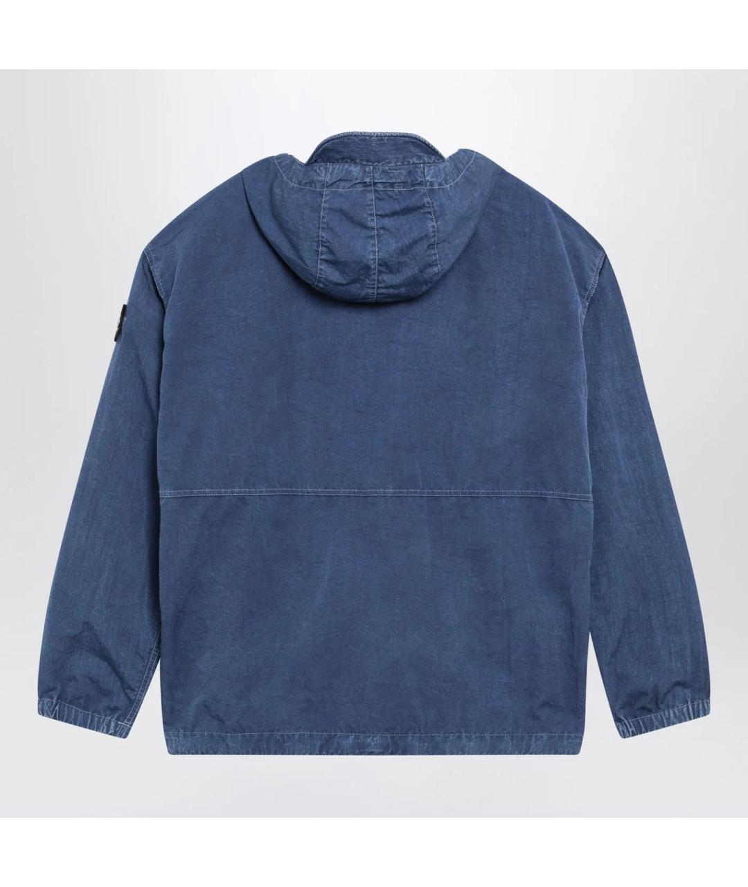 STONE ISLAND Синяя полиамидовая куртка, фото 2