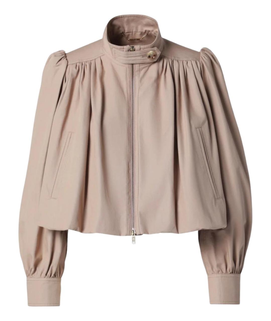 CHLOE Бежевая хлопковая куртка, фото 1