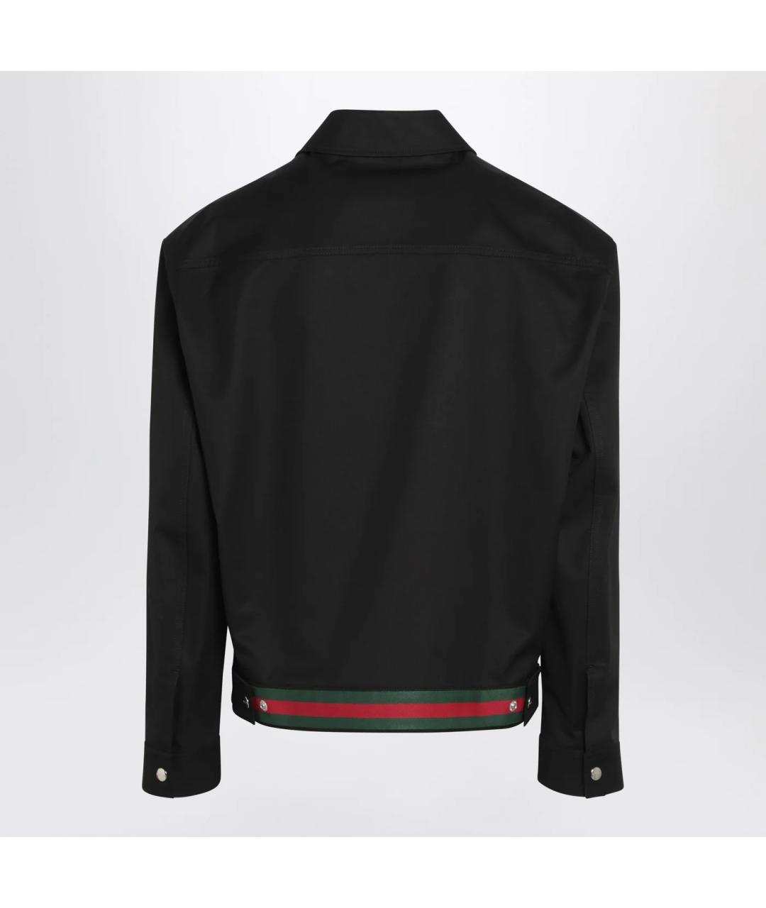 GUCCI Черная хлопковая куртка, фото 2