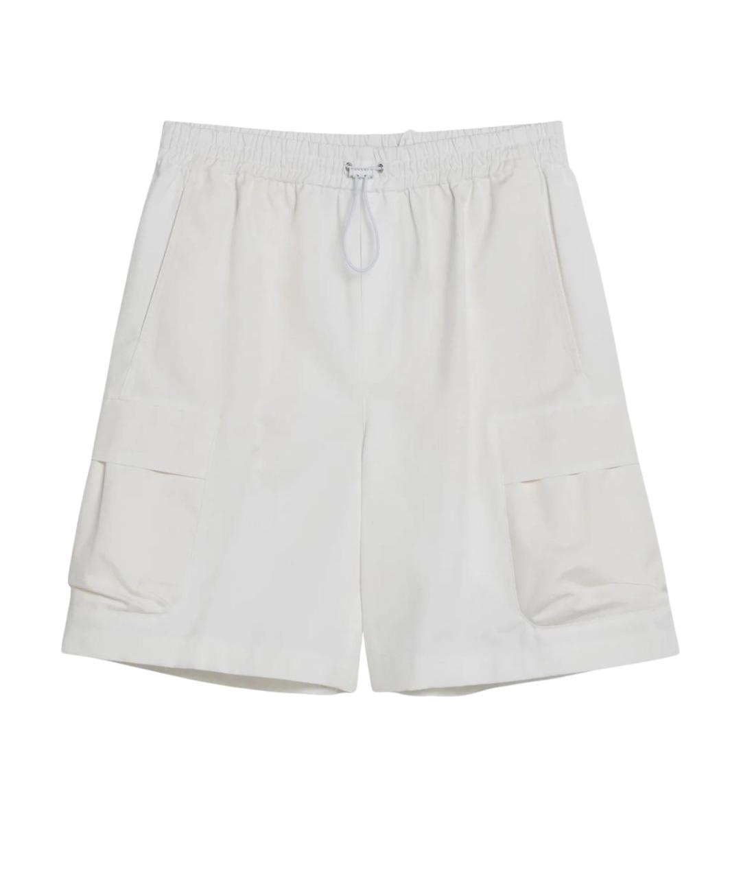 GUCCI Белые хлопковые шорты, фото 1