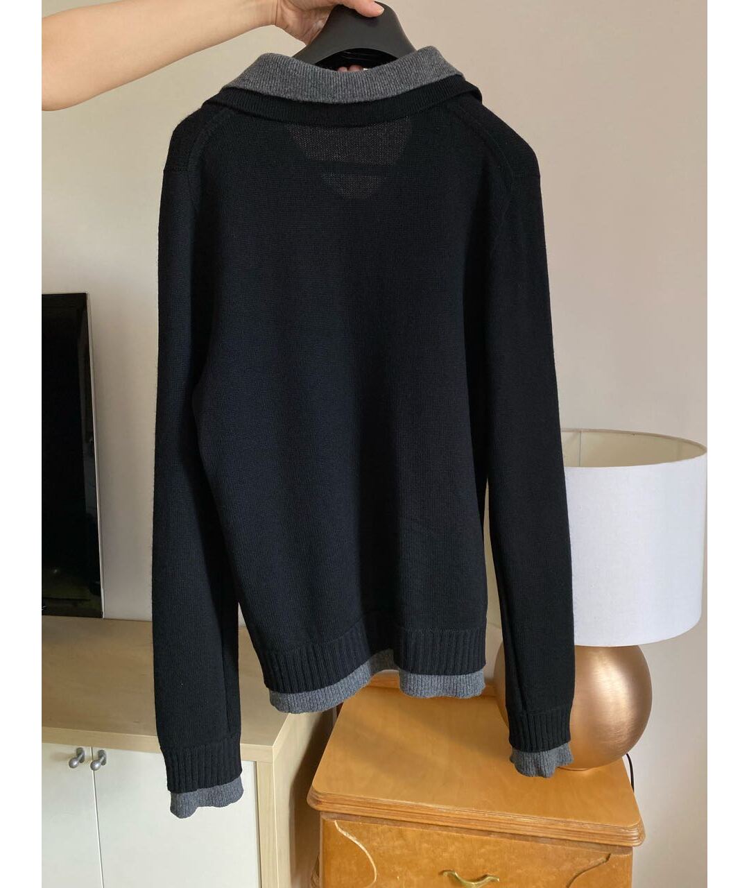 BIKKEMBERGS Черный кашемировый джемпер / свитер, фото 3