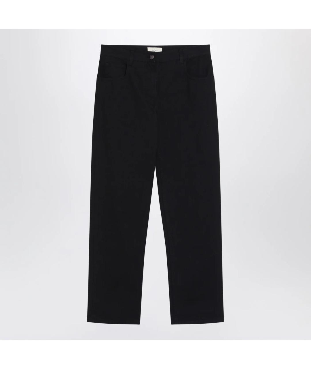 THE ROW Черные хлопковые прямые джинсы, фото 3