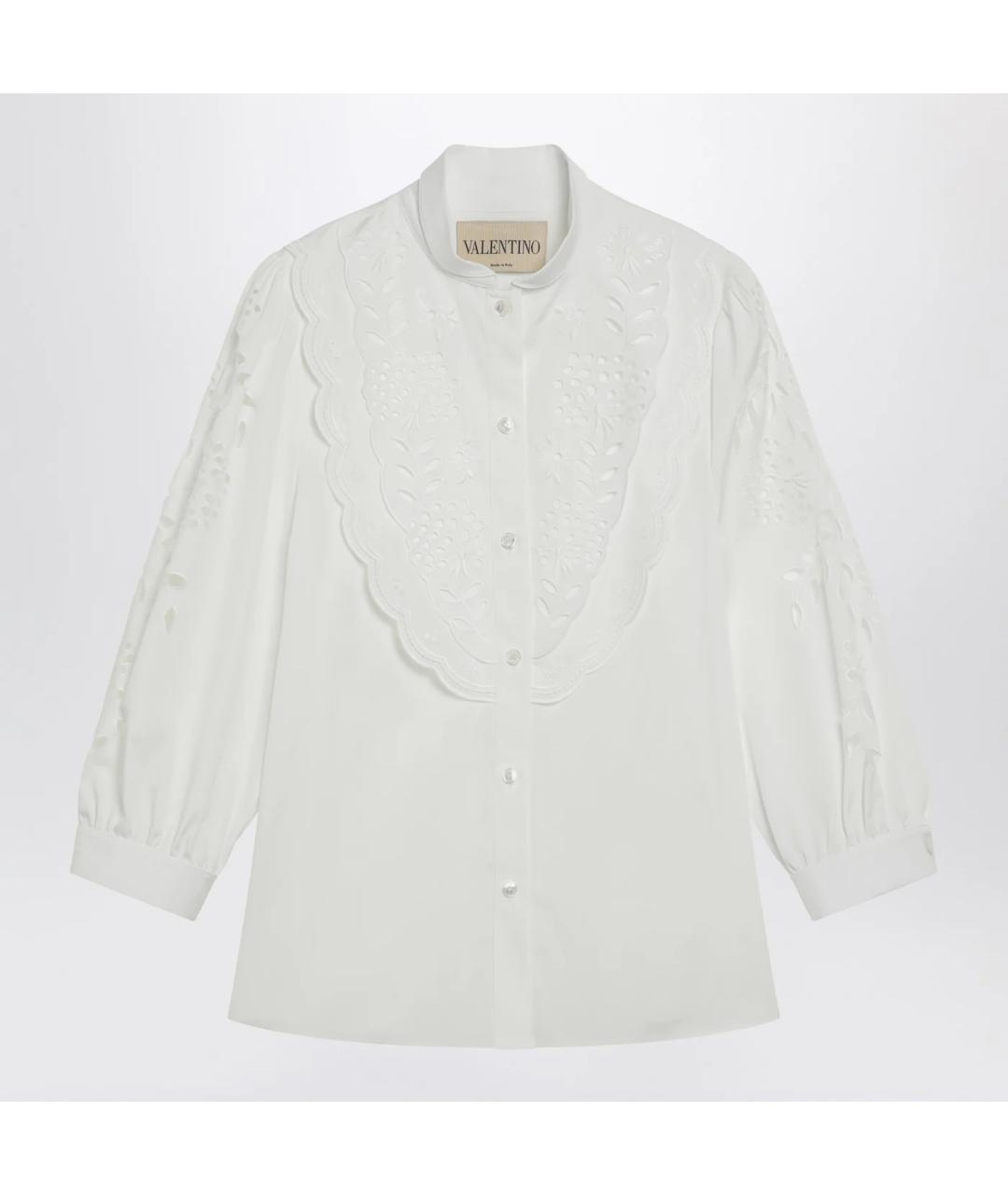 VALENTINO Белая хлопковая рубашка, фото 3