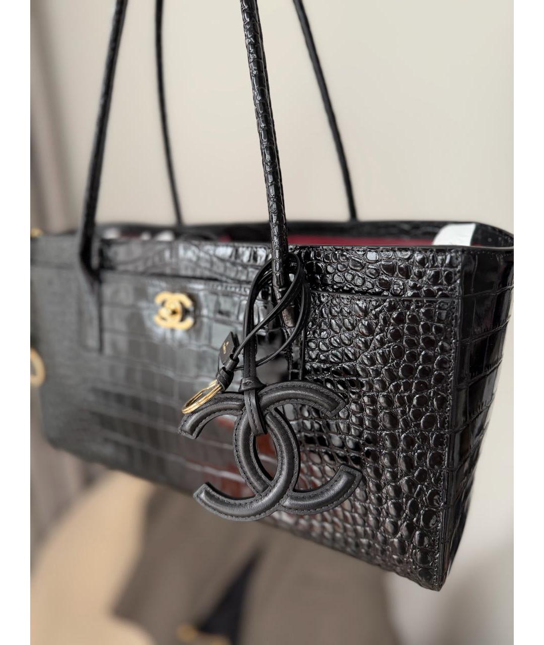 CHANEL Черный брелок, фото 4
