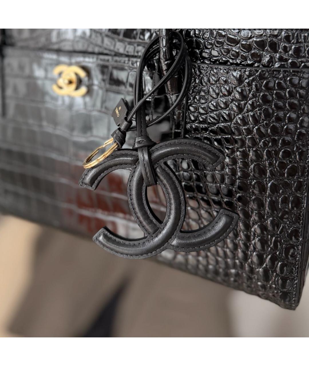 CHANEL Черный брелок, фото 3