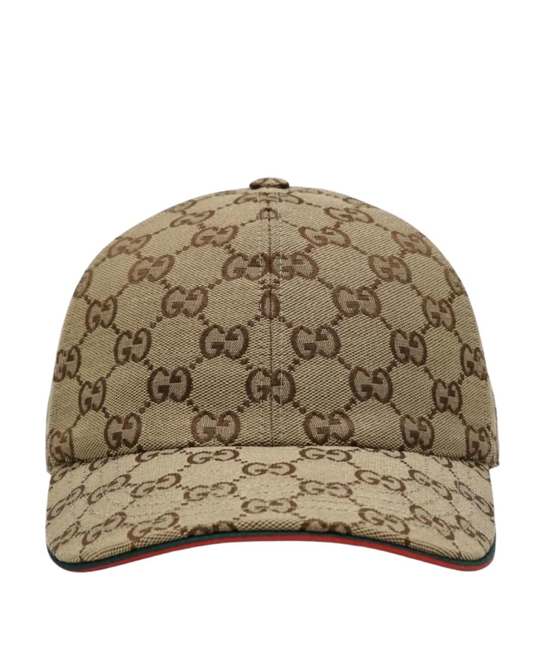 GUCCI Коричневая хлопковая кепка, фото 1