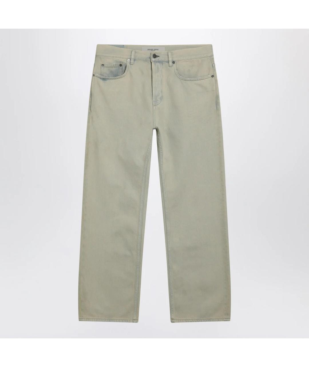 GOLDEN GOOSE DELUXE BRAND Бежевые деним повседневные брюки, фото 3