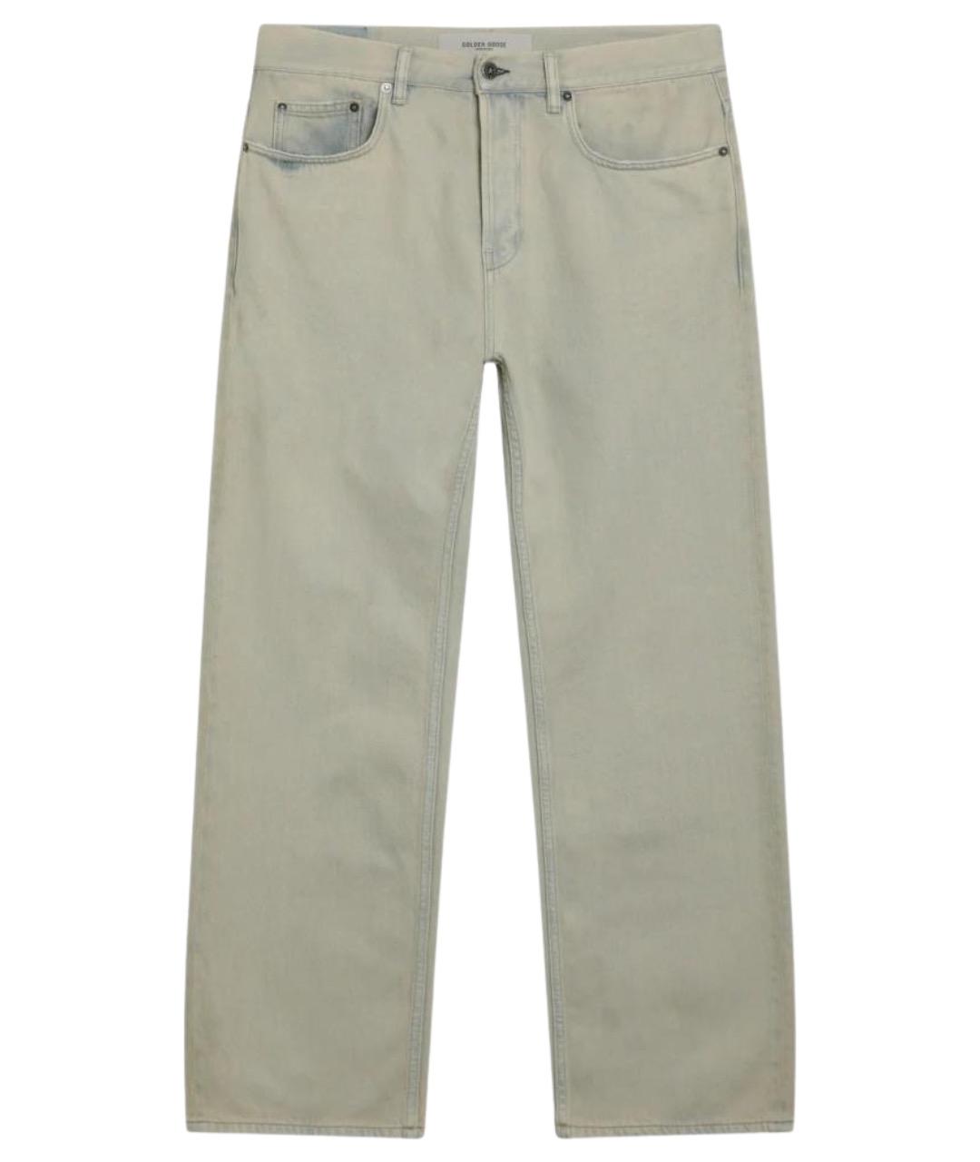 GOLDEN GOOSE DELUXE BRAND Бежевые деним повседневные брюки, фото 1