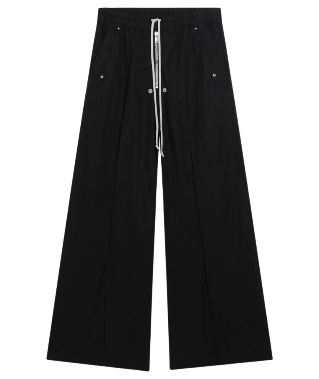 RICK OWENS DRKSHDW Черные хлопковые повседневные брюки, фото 1