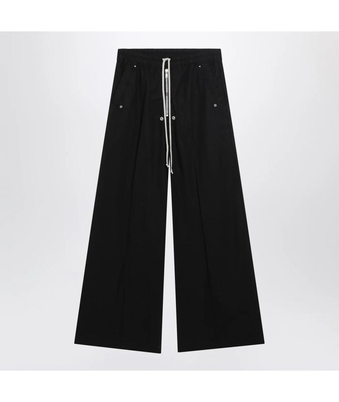 RICK OWENS DRKSHDW Черные хлопковые повседневные брюки, фото 3