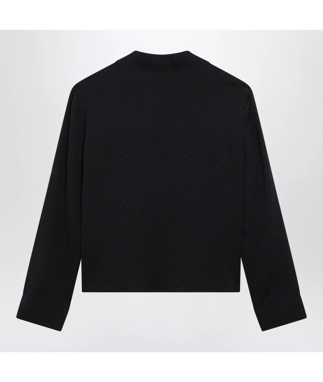 GUCCI Темно-синяя шелковая блузы, фото 2