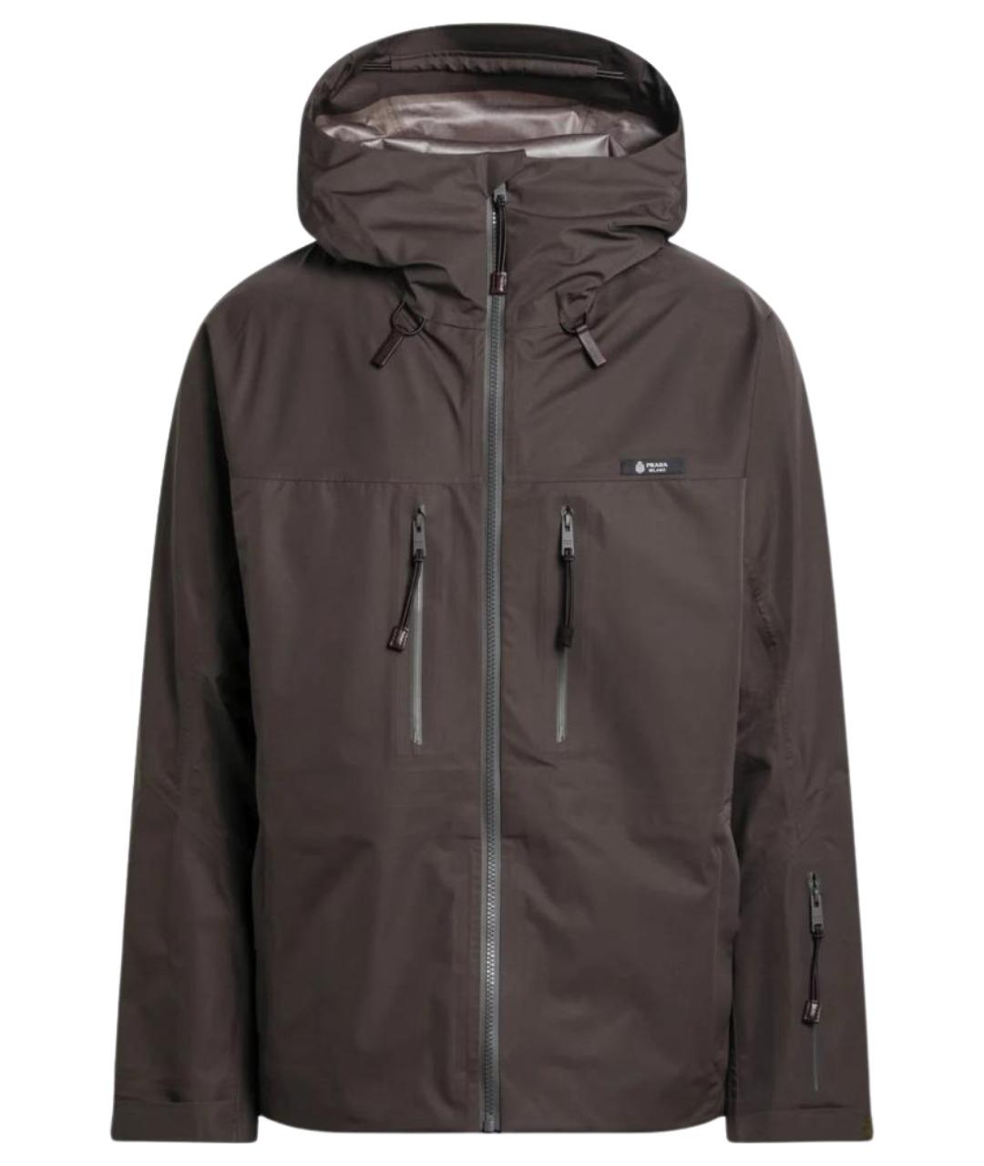 PRADA Зеленая полиэстеровая куртка, фото 1