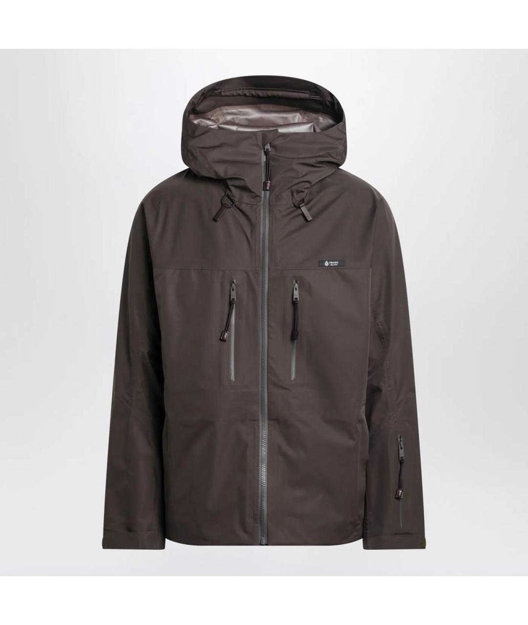 PRADA Зеленая полиэстеровая куртка, фото 3